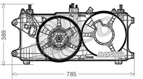 вентилятор радиатора DENSO DER09084
