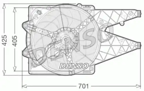 Вентилятор радиатора DENSO DER09101