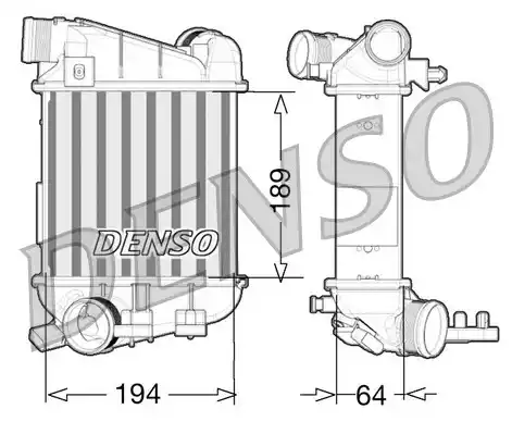 Интеркулер DENSO DIT02027