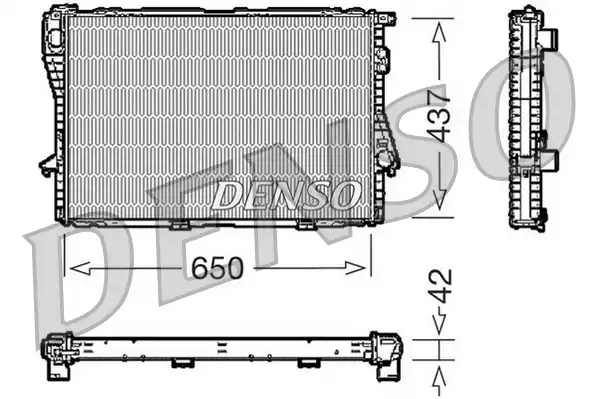 Радиатор системы охлаждения DENSO DRM05068