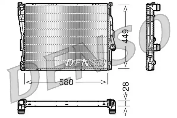 DRM05069 DENSO Радиатор системы охлаждения