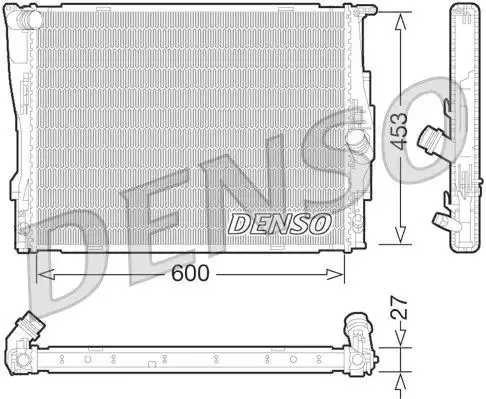 Радиатор охлаждения двигателя DENSO DRM05073