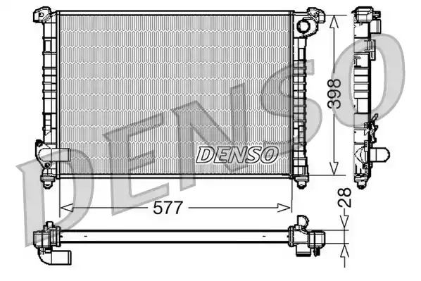Радиатор охлаждения двигателя DENSO DRM05100