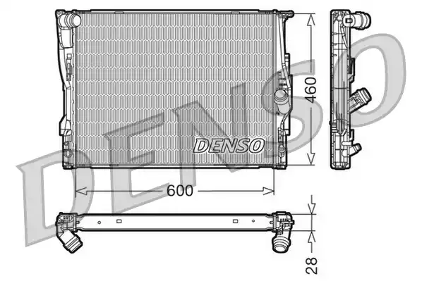 Радиатор системы охлаждения DENSO DRM05110