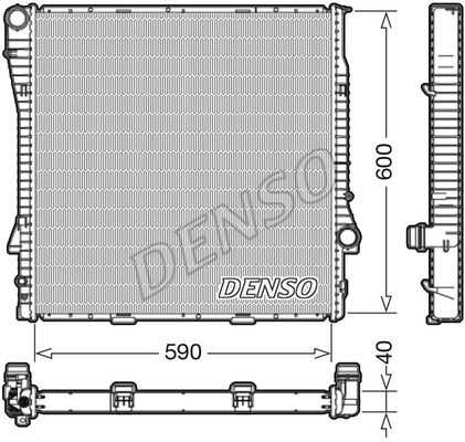 Радиатор охлаждения двигателя DENSO DRM05112