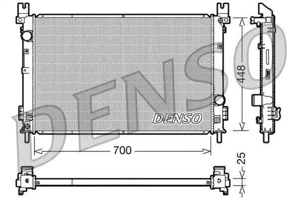 Радиатор охлаждения двигателя DENSO DRM06001