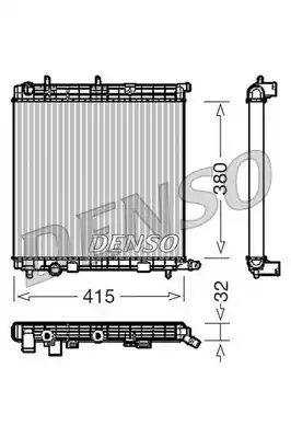 Радиатор системы охлаждения DENSO DRM07010