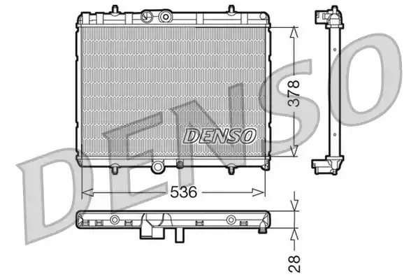 Радиатор системы охлаждения DENSO DRM07015