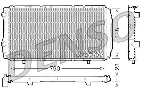 Радиатор системы охлаждения DENSO DRM09074