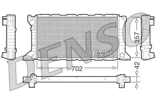 Радиатор охлаждения двигателя DENSO DRM10099