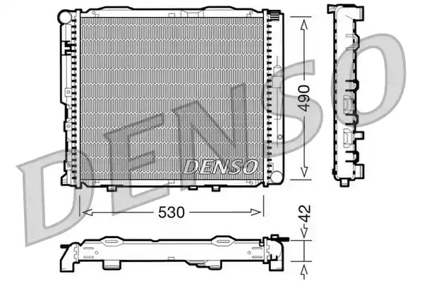 Радиатор системы охлаждения DENSO DRM17034