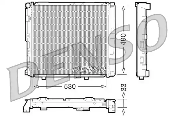 Радиатор системы охлаждения DENSO DRM17038