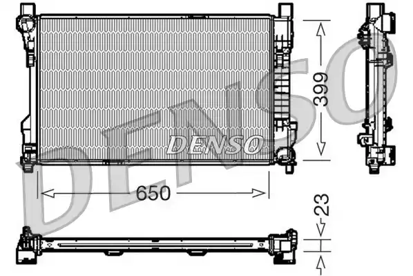 Радиатор системы охлаждения DENSO DRM17081