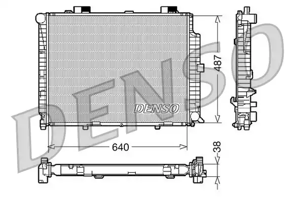 DRM17087 DENSO Радиатор системы охлаждения