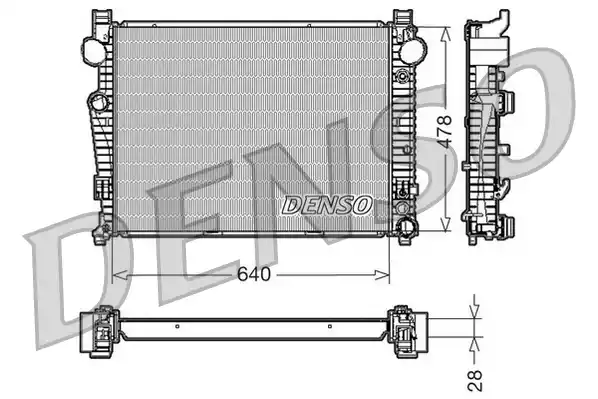 Радиатор системы охлаждения DENSO DRM17092