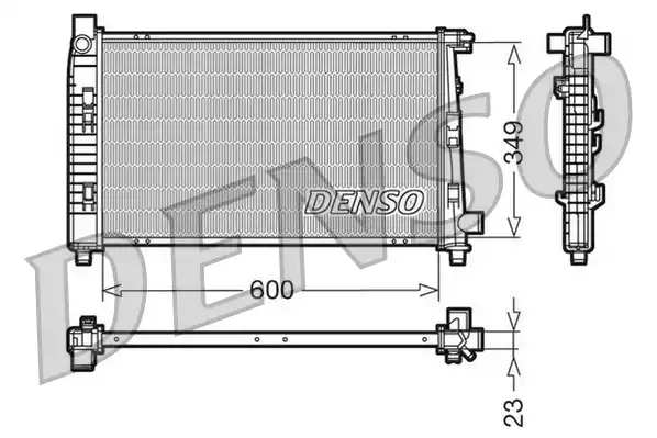 Радиатор системы охлаждения DENSO DRM17100