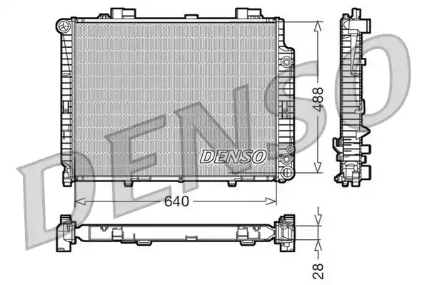 Радиатор системы охлаждения DENSO DRM17101