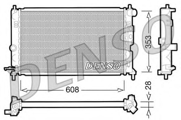 DRM20027 DENSO Радиатор системы охлаждения