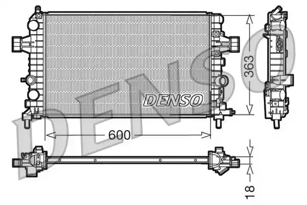 DRM20103 DENSO Радиатор системы охлаждения