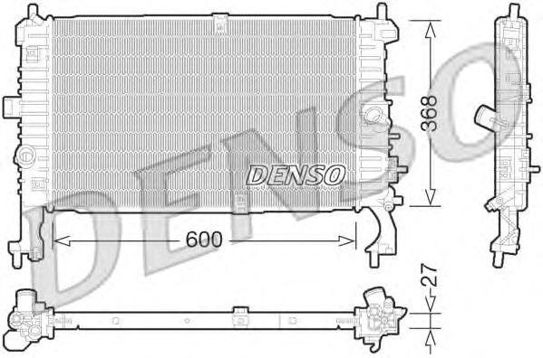 Радиатор охлаждение двигателя DENSO DRM20106