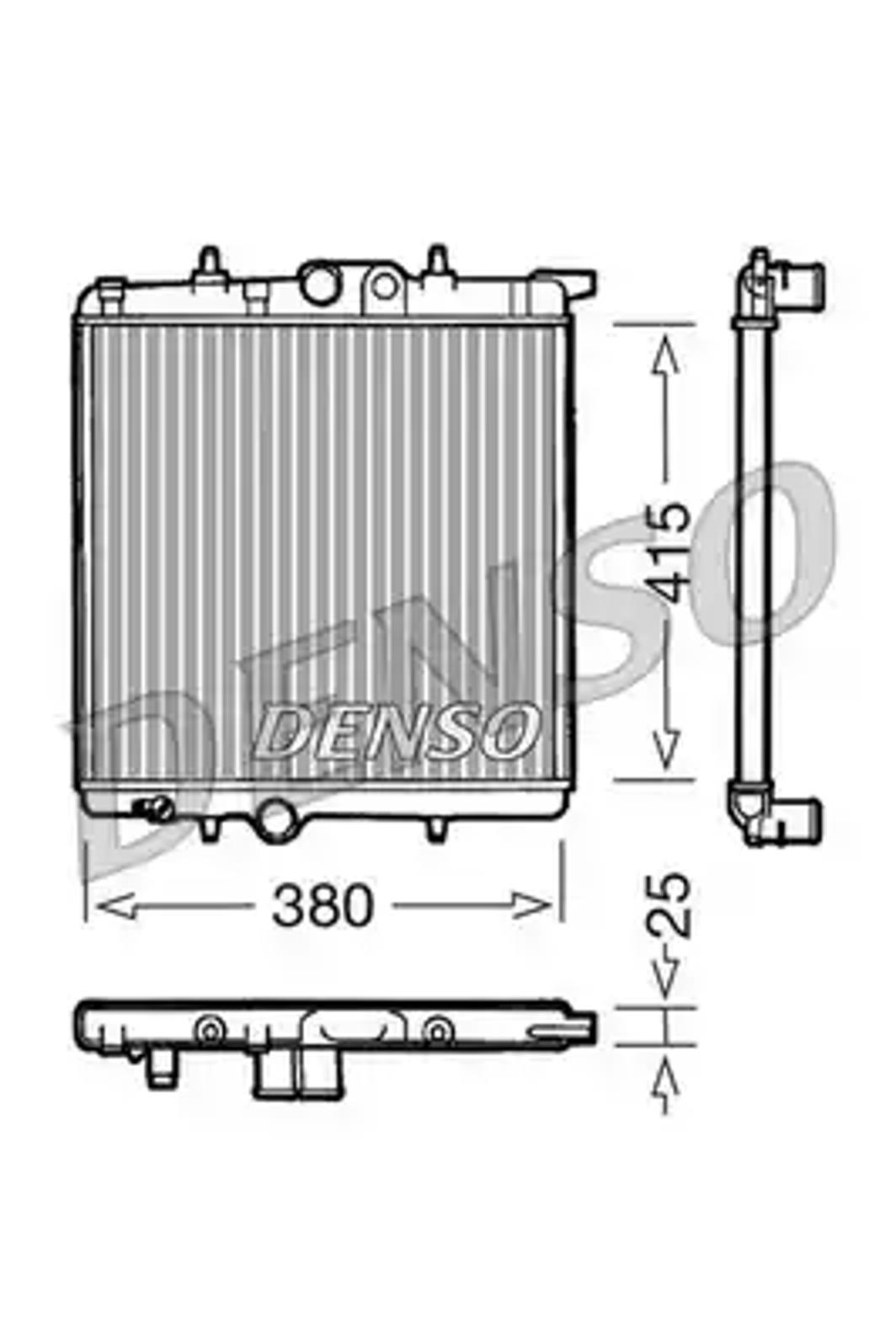 Радиатор системы охлаждения DENSO DRM21020