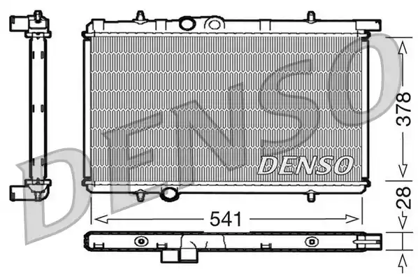 Радиатор системы охлаждения DENSO DRM21021