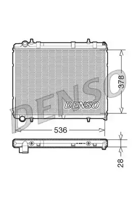 Радиатор системы охлаждения DENSO DRM21035