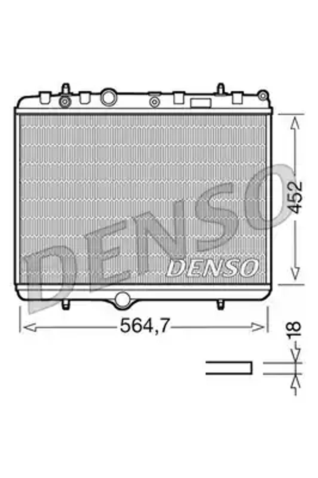 Радиатор системы охлаждения DENSO DRM21055