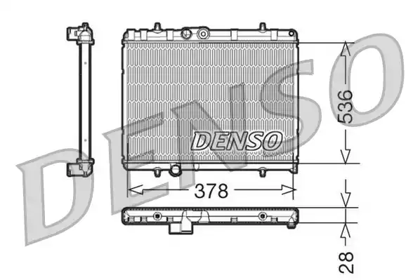 Радиатор охлаждения двигателя DENSO DRM21056