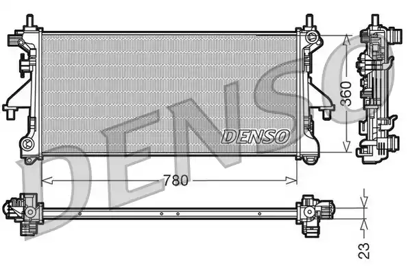 Радиатор системы охлаждения DENSO DRM21100