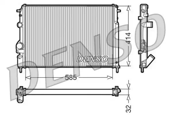 Радиатор системы охлаждения DENSO DRM23110