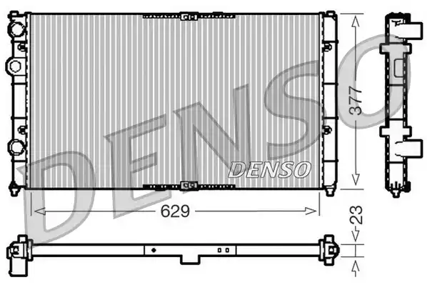 Радиатор системы охлаждения DENSO DRM26040