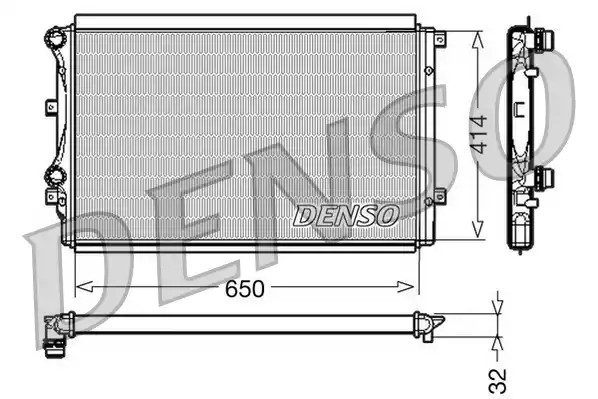 DRM32015 DENSO Радиатор системы охлаждения