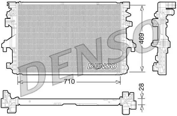 DRM32038 DENSO Радиатор системы охлаждения