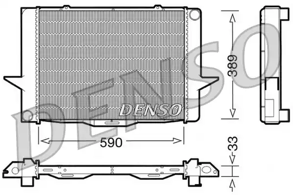 Радиатор системы охлаждения DENSO DRM33040