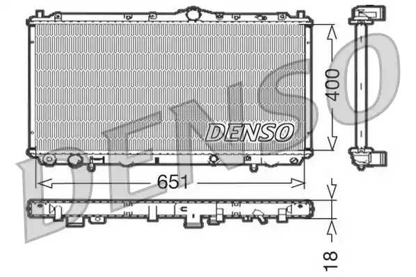 Радиатор системы охлаждения DENSO DRM33061