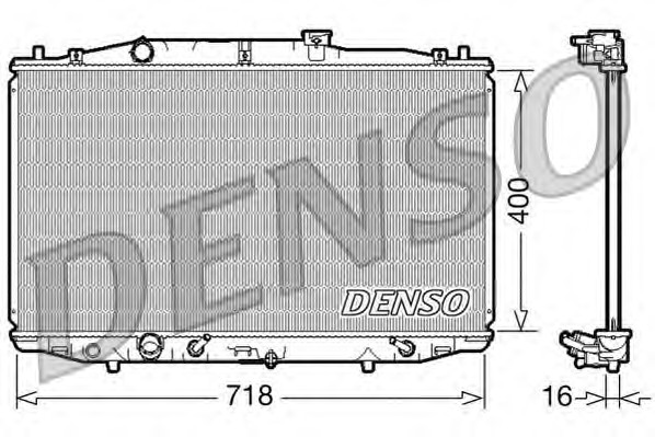 Радиатор системы охлаждения DENSO DRM40024