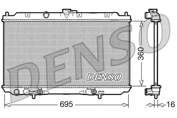 DRM46024 DENSO Радиатор системы охлаждения