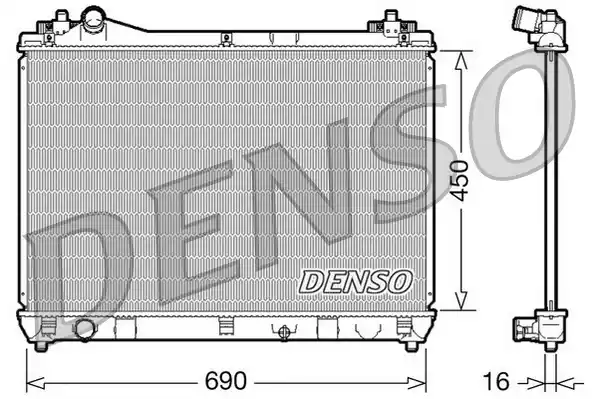 DRM47016 DENSO Радиатор системы охлаждения