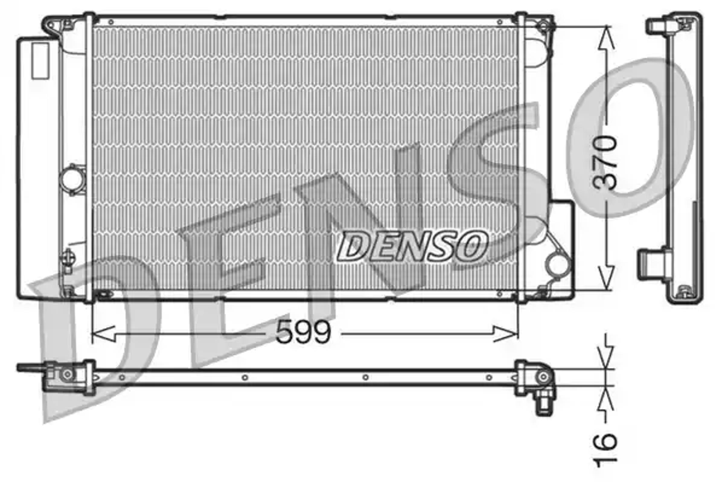 Радиатор системы охлаждения DENSO DRM50026