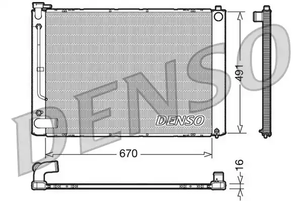 DRM50055 DENSO Радиатор системы охлаждения