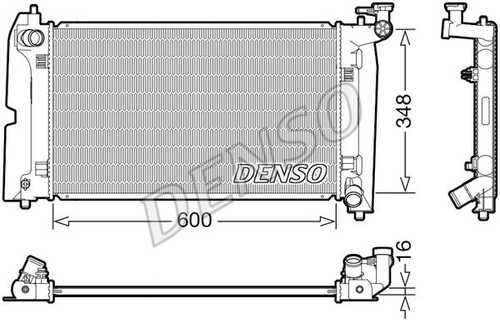 Радиатор системы охлаждения DENSO DRM50110