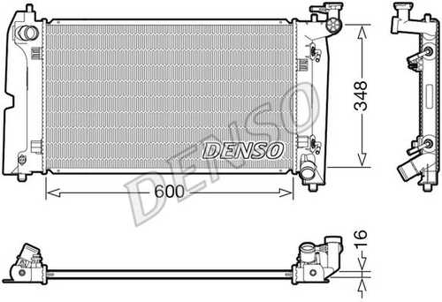 Радиатор системы охлаждения DENSO DRM50111