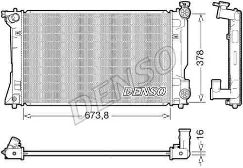 Радиатор DENSO DRM50118