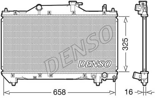 DRM50131 DENSO Радиатор системы охлаждения