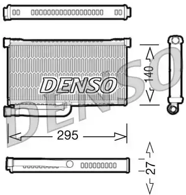 Радиатор отопителя DENSO DRR02004