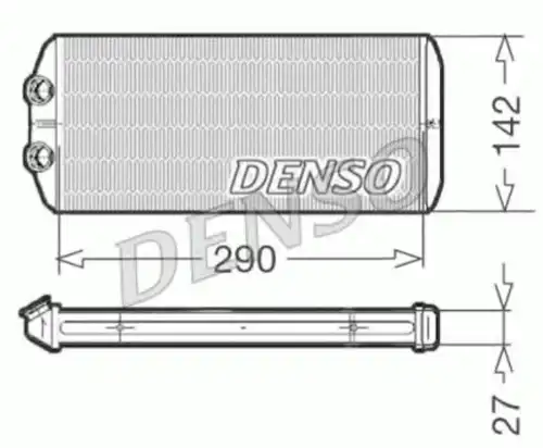 Радиатор печки DENSO DRR07005