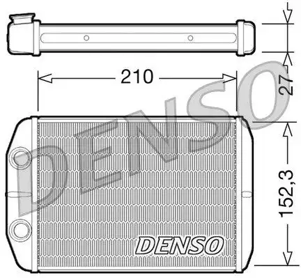 Радиатор печки DENSO DRR09073