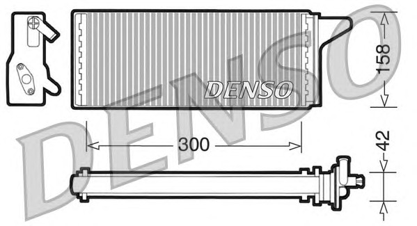 DRR12001 DENSO Радиатор отопителя