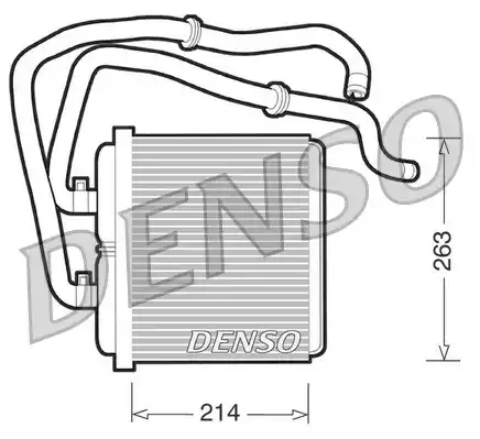 DRR12003 DENSO Радиатор отопителя